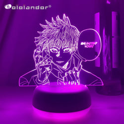 New Anime Lamp Jujutsu Kaisen Satoru Gojo Led Night Light for Bedroom Decor Birthday Gift Satoru Gojo Light Jujutsu Kaisen Prize