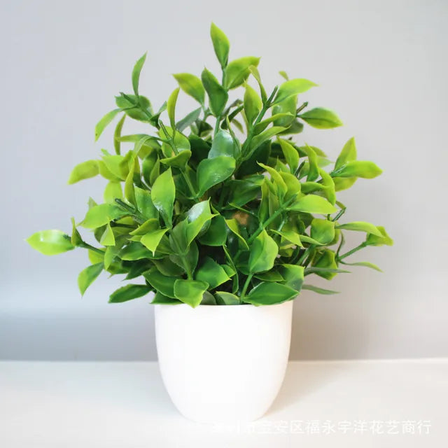 1PCS Artificial Potted Plant Scene Desktop Home Office Shelf Decor Tabletop Landscape Bonsai Wedding Room Party Accessories Vine