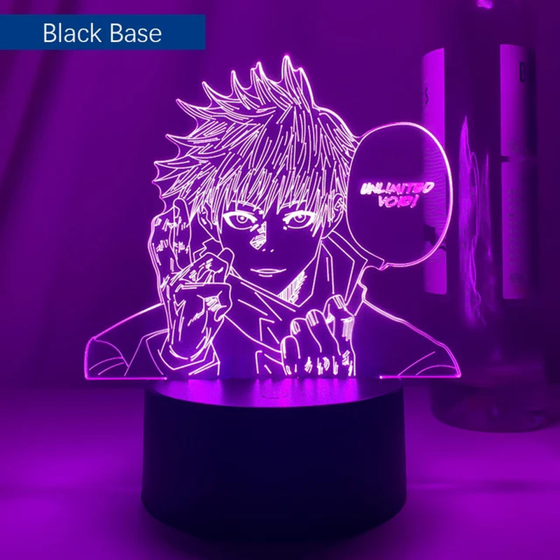 New Anime Lamp Jujutsu Kaisen Satoru Gojo Led Night Light for Bedroom Decor Birthday Gift Satoru Gojo Light Jujutsu Kaisen Prize