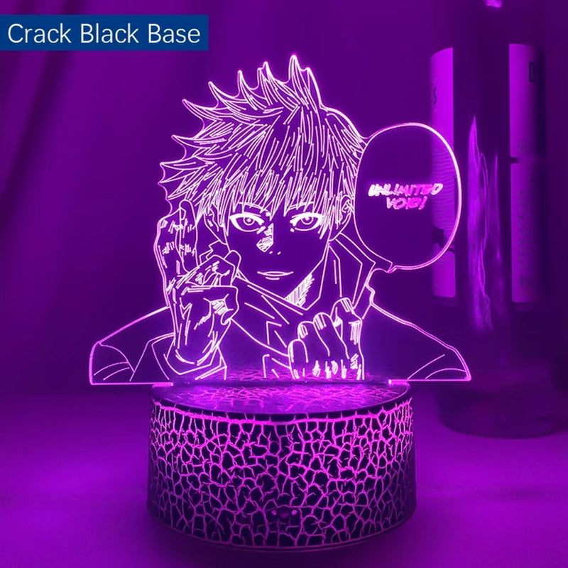 New Anime Lamp Jujutsu Kaisen Satoru Gojo Led Night Light for Bedroom Decor Birthday Gift Satoru Gojo Light Jujutsu Kaisen Prize