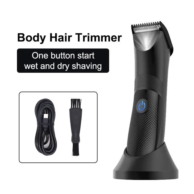 Body Hair Trimmer for Men Electric Groin Hair Trimmer Rechargeable Ball Shaver Groomer