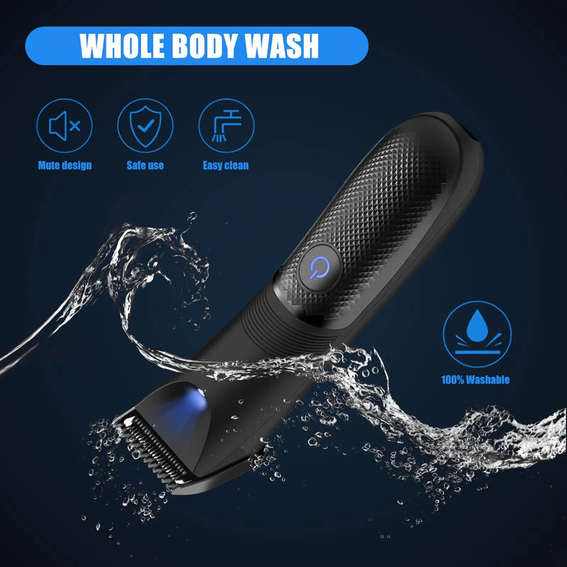 Body Hair Trimmer for Men Electric Groin Hair Trimmer Rechargeable Ball Shaver Groomer