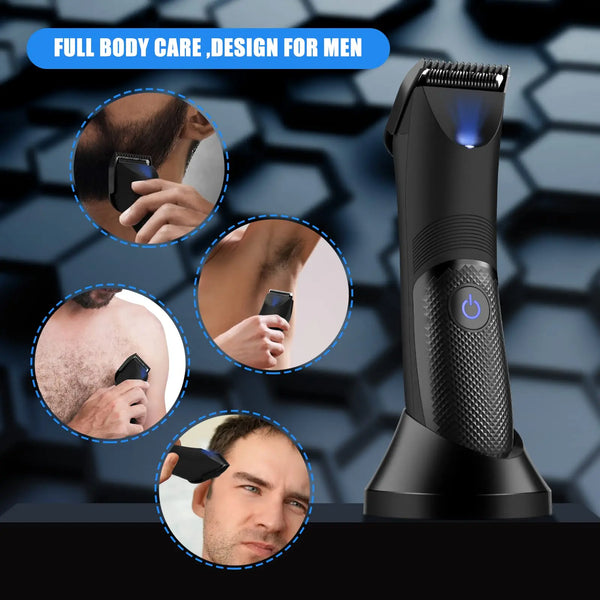 Body Hair Trimmer for Men Electric Groin Hair Trimmer Rechargeable Ball Shaver Groomer