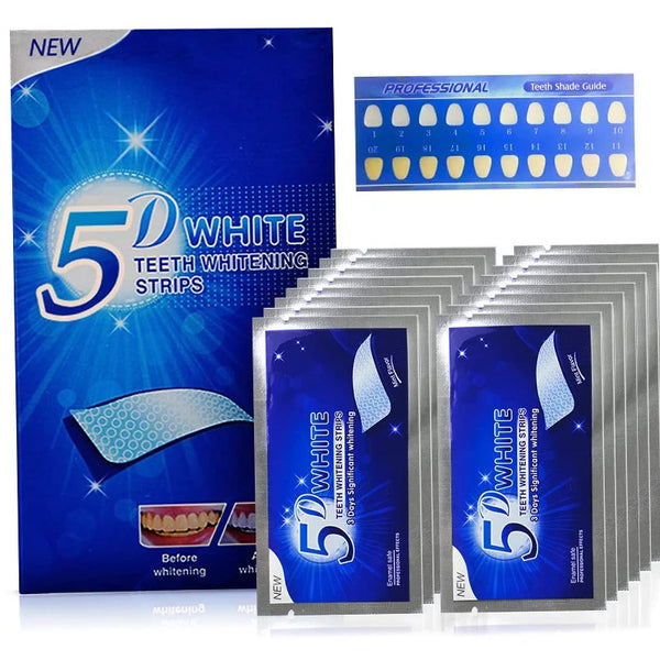  Pairs Gel Teeth Whitening Strips Stain Removal Oral Hygiene Care 