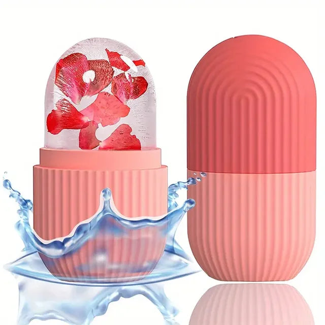 Silicone Skin Care Beauty Lifting Contouring Silicone Ice Cube Trays Ice Globe Ice Balls Face Massager Facial Roller Reduce Acne