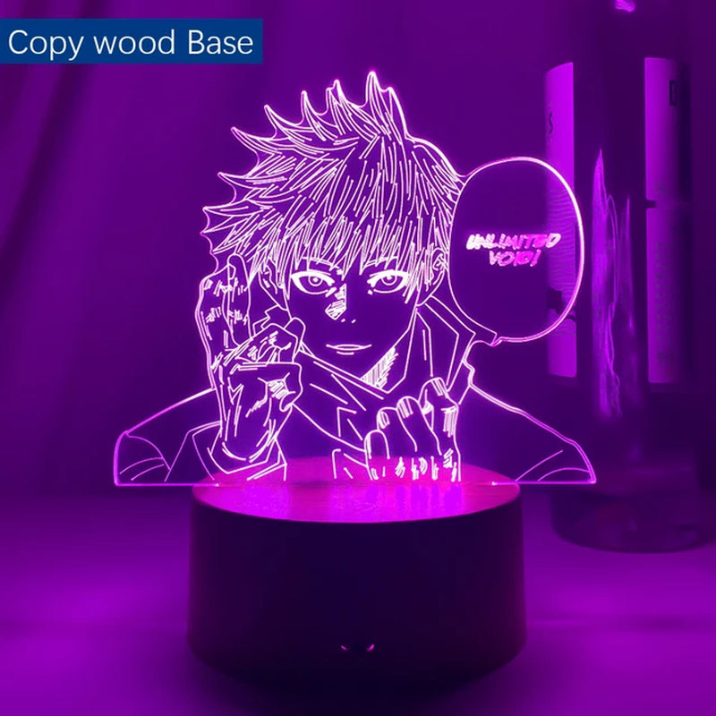 New Anime Lamp Jujutsu Kaisen Satoru Gojo Led Night Light for Bedroom Decor Birthday Gift Satoru Gojo Light Jujutsu Kaisen Prize