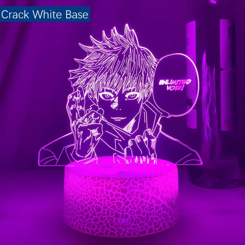 New Anime Lamp Jujutsu Kaisen Satoru Gojo Led Night Light for Bedroom Decor Birthday Gift Satoru Gojo Light Jujutsu Kaisen Prize